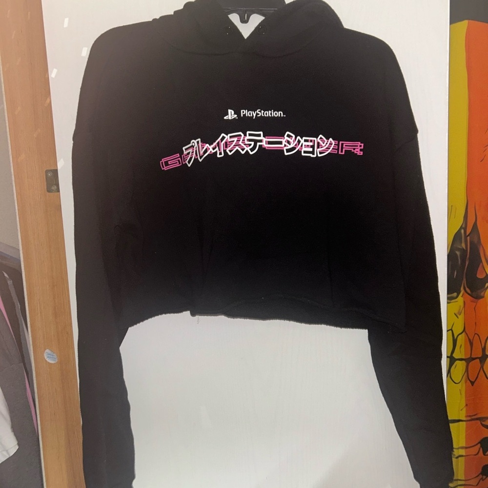 Forever 21 Black Hoodie with PlayStation Logo
